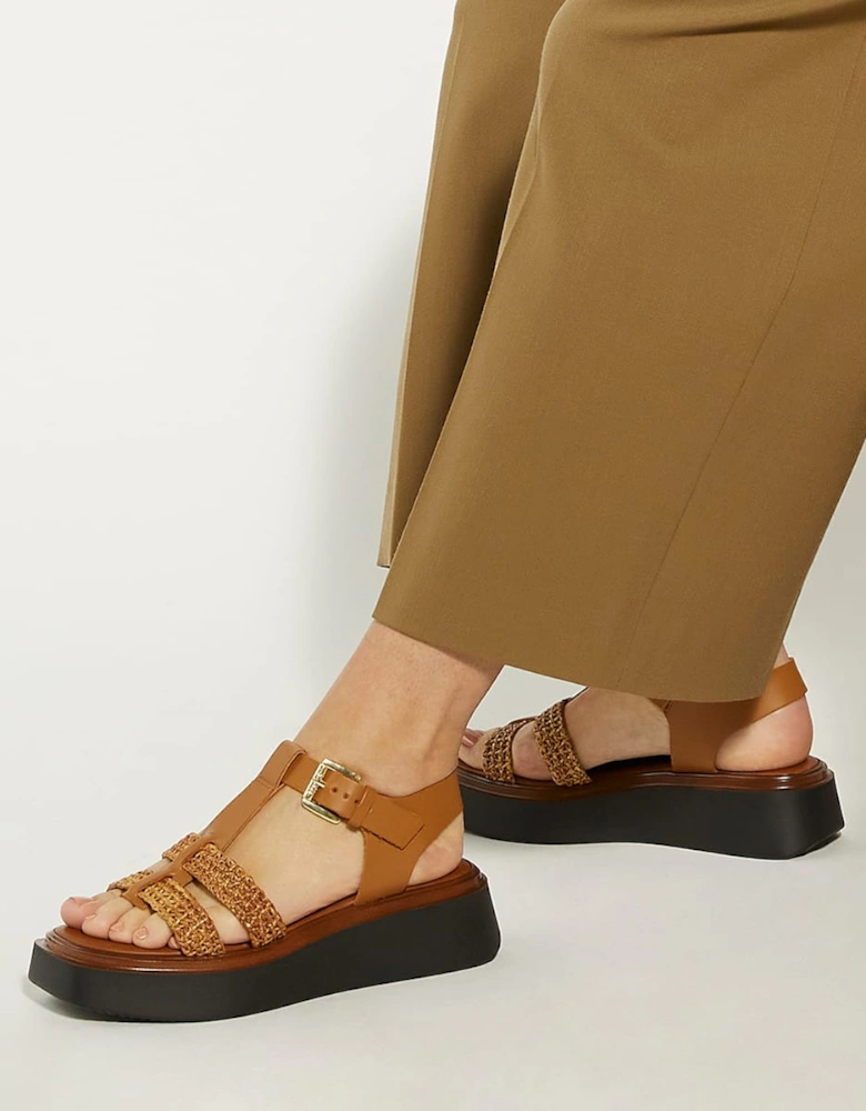 Ladies Lyons - Woven Wedge Sandals