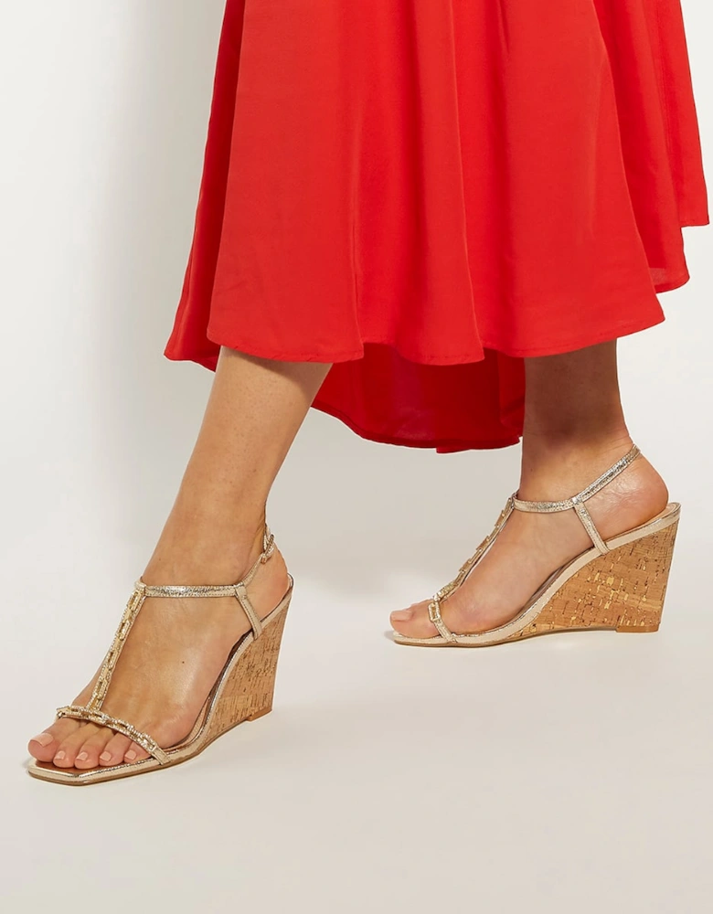 Ladies Multimillions - Embellished Heeled Sandals