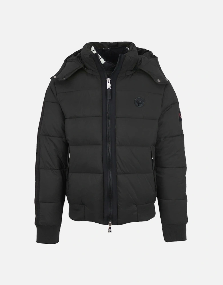 Plein Sport Padded Taped Sleeve Black Jacket