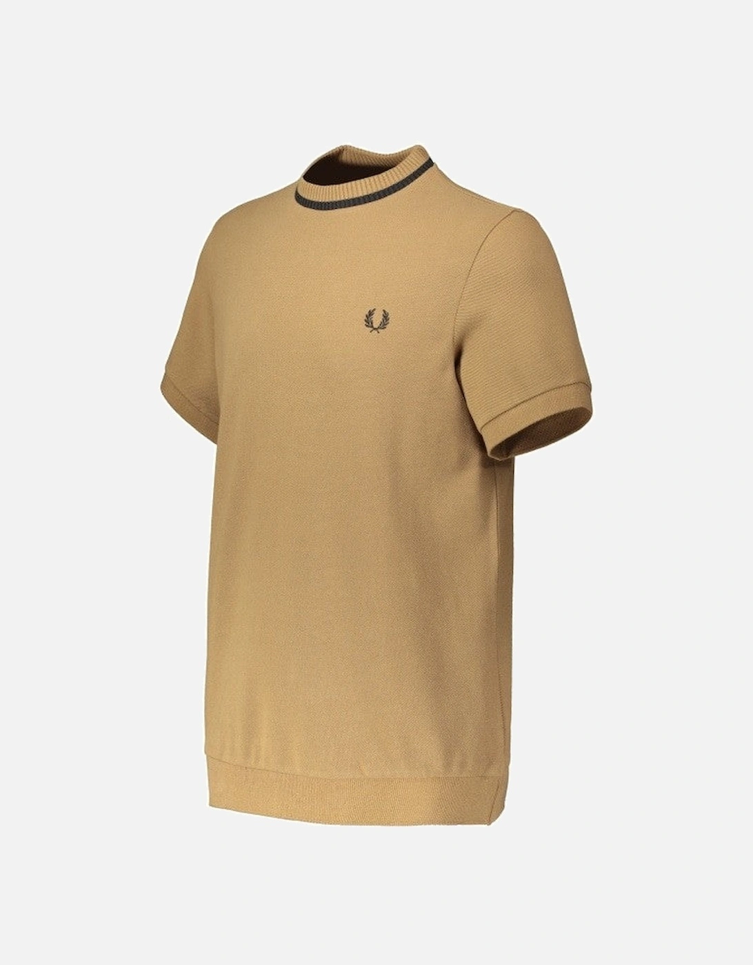 Crew NK Pique T-Shirt - Shaded Stone