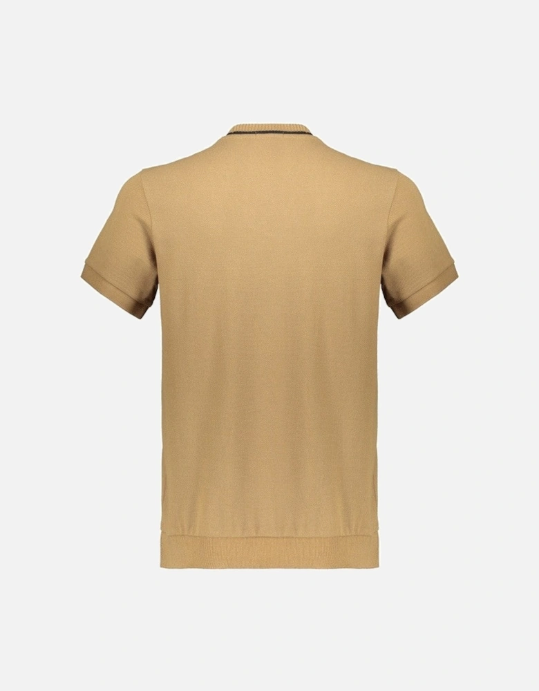 Crew NK Pique T-Shirt - Shaded Stone