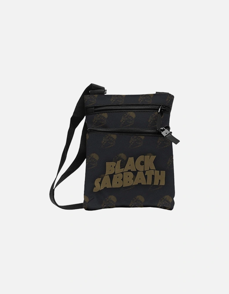 Never Say Die Repeated Black Sabbath Crossbody Bag