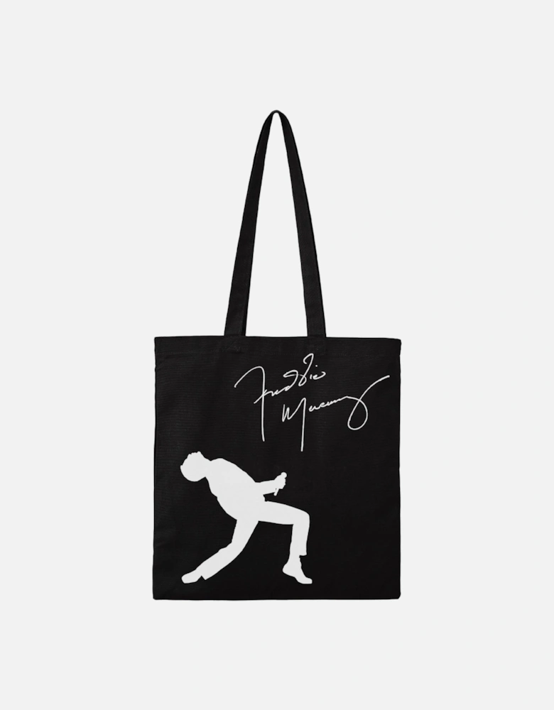 Printed Signature Freddie Mercury Tote Bag