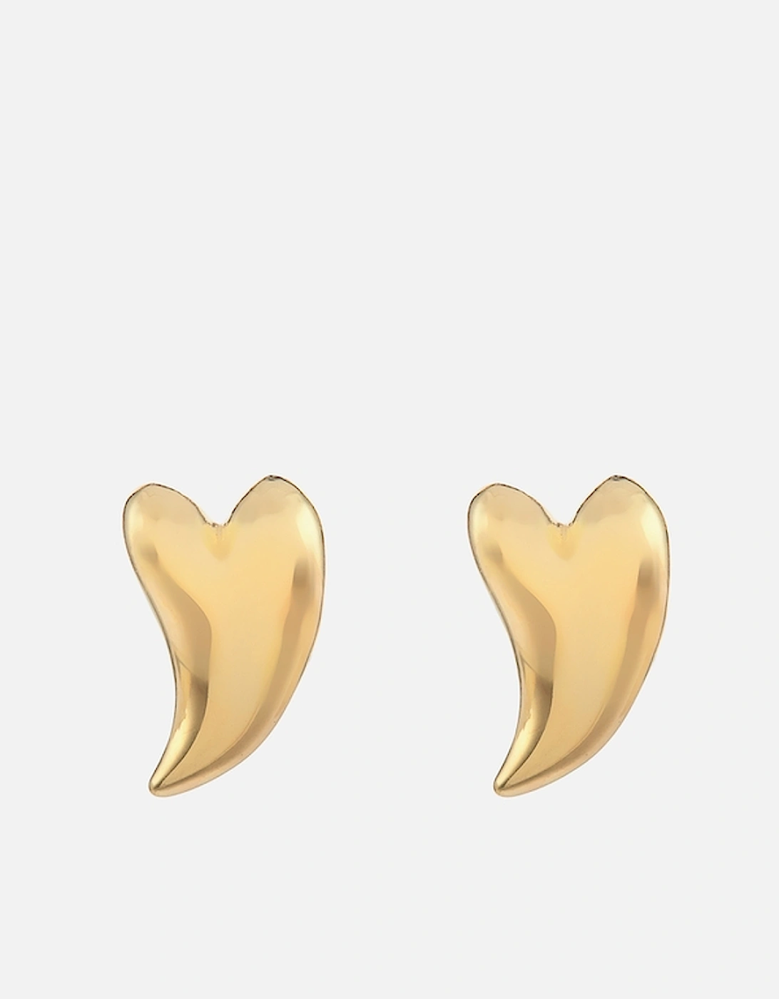 Groovy Heart Gold-Plated Stud Earring, 2 of 1