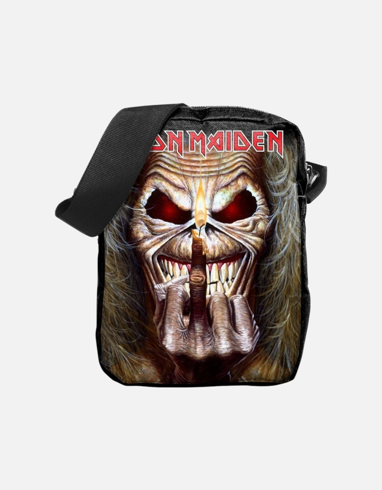 Middle Finger Iron Maiden Crossbody Bag