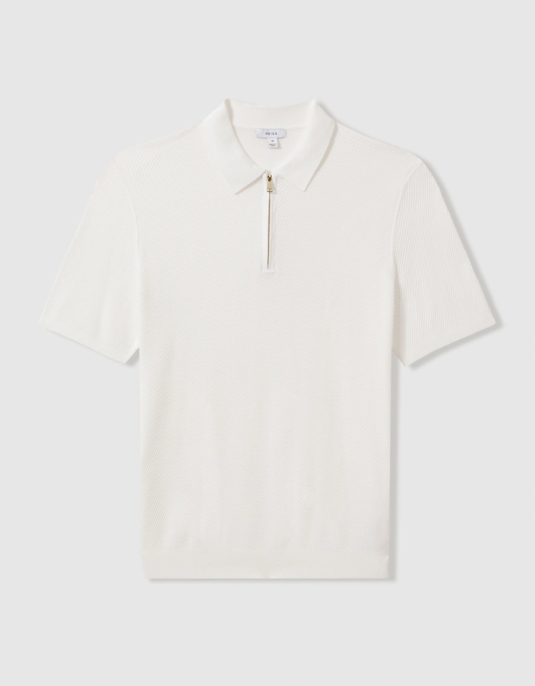 Textured Half-Zip Polo Shirt, 2 of 1