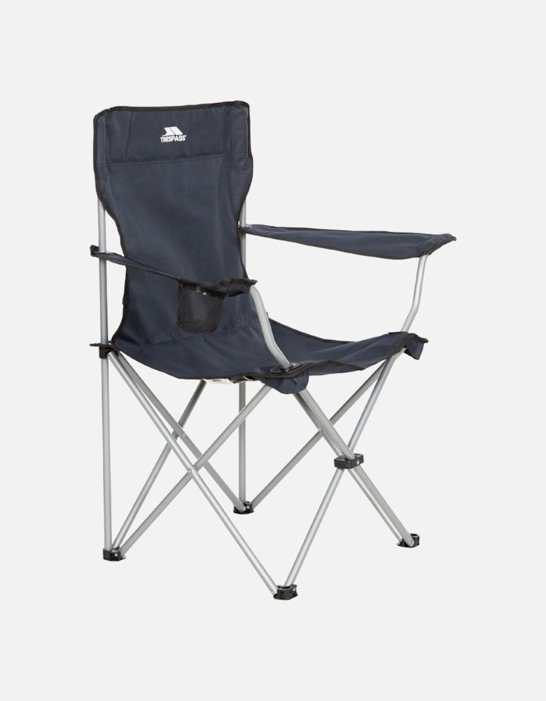 Adults Settle Camping Folding Chair With Cup Holder - Navy