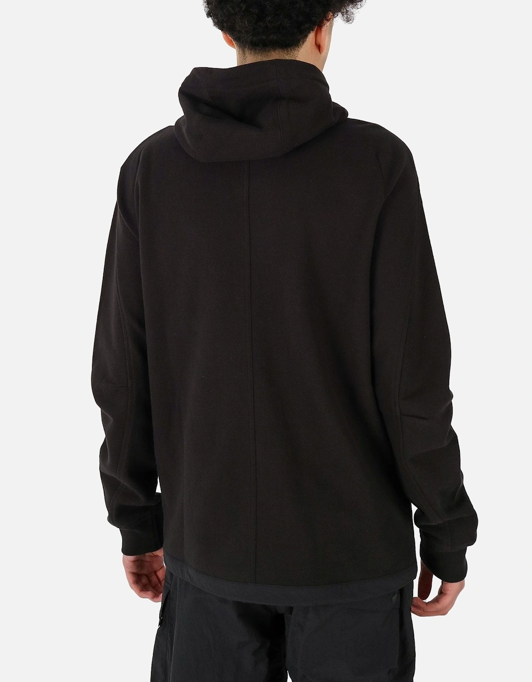 Asymmetric Articulated Hooded Sweatshirt