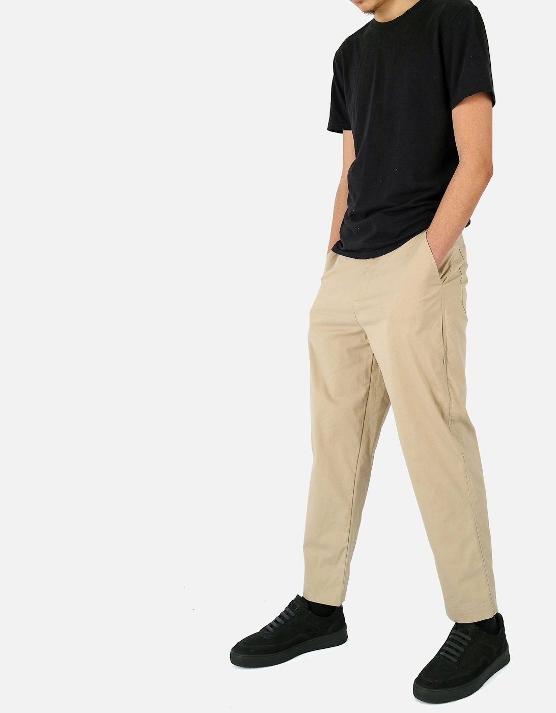 Five Pocket Stretch Beige Trouser