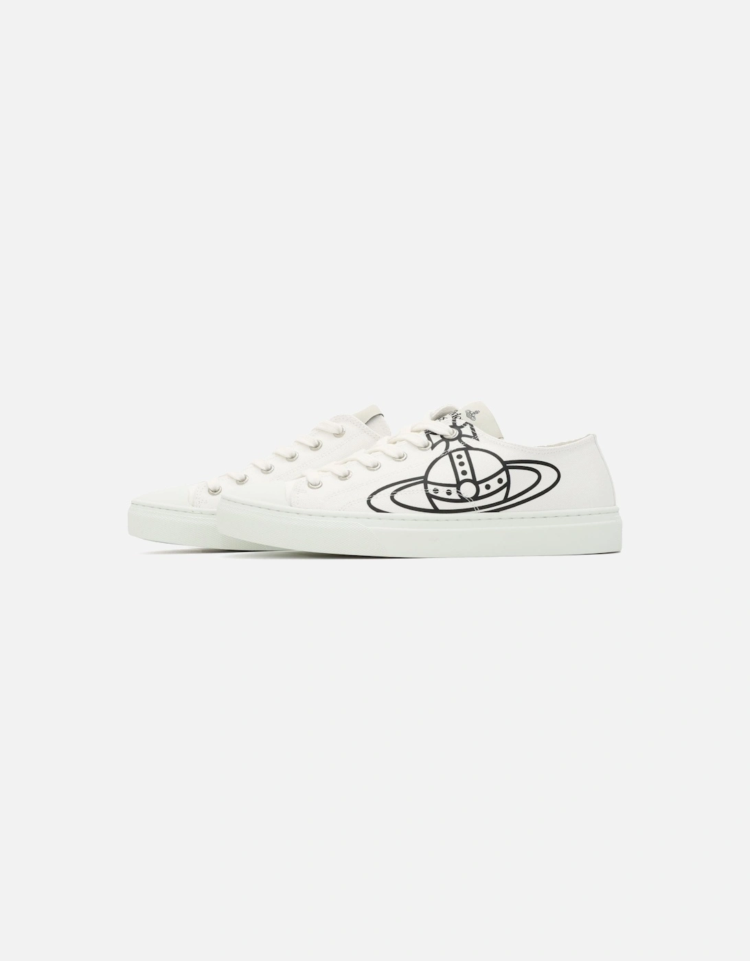 Plimsoll Low Top White Trainer, 6 of 5