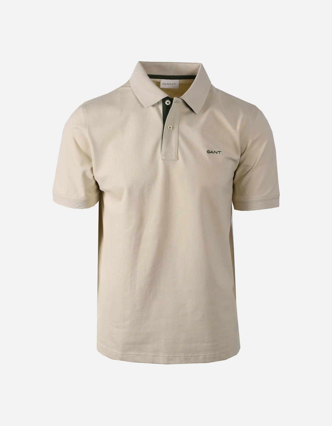 Contrast Collar Ss Polo Shirt Silky Beige, 4 of 3