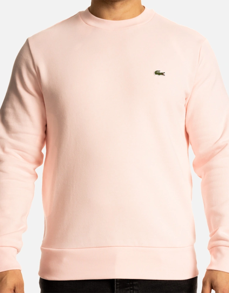 Mens Crew Neck Sweatshirt (Light Pink)