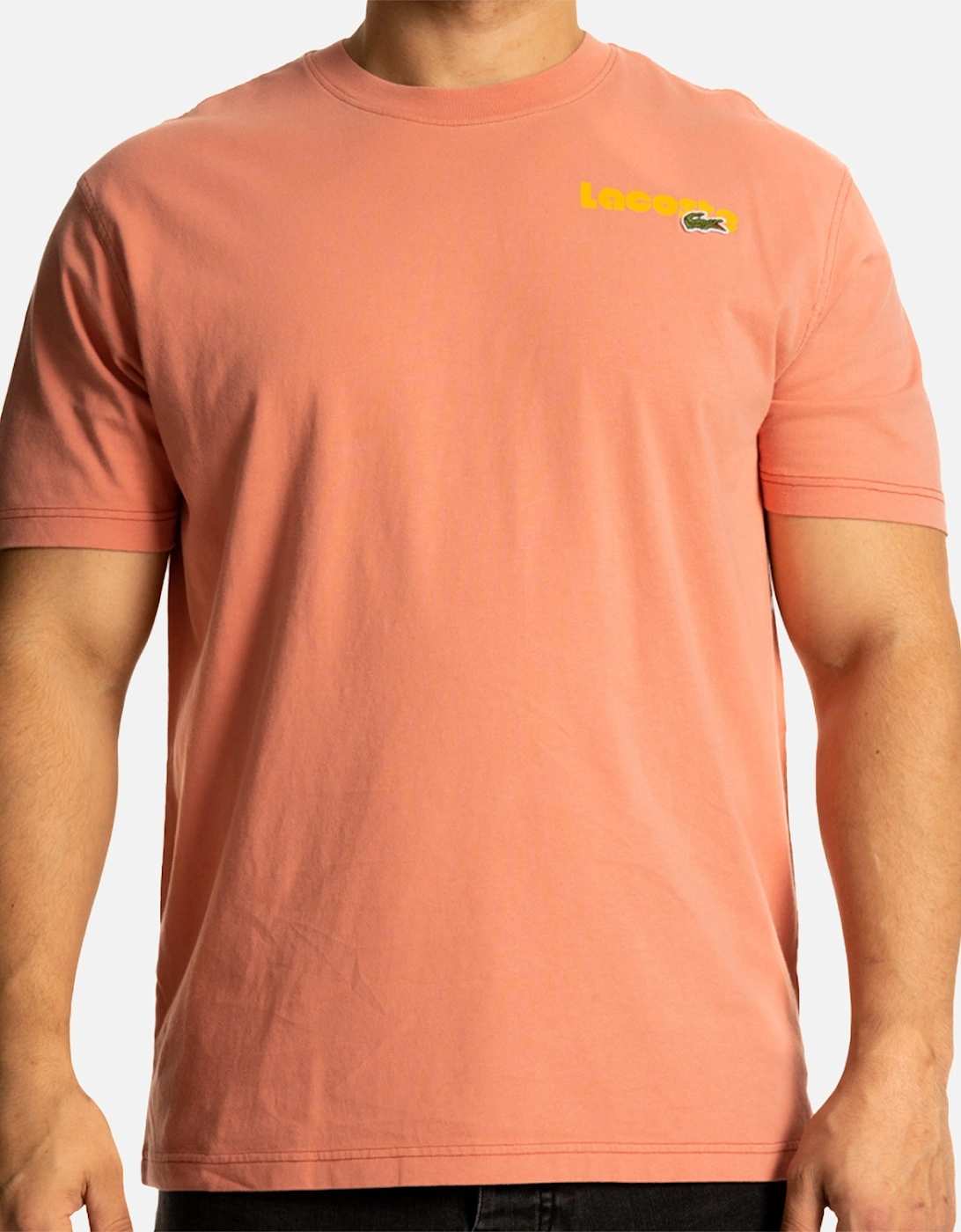 Mens Multi Back Logo T-Shirt (Rose), 8 of 7