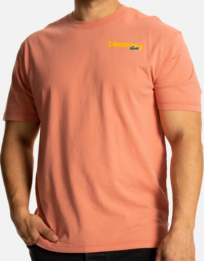 Mens Multi Back Logo T-Shirt (Rose)