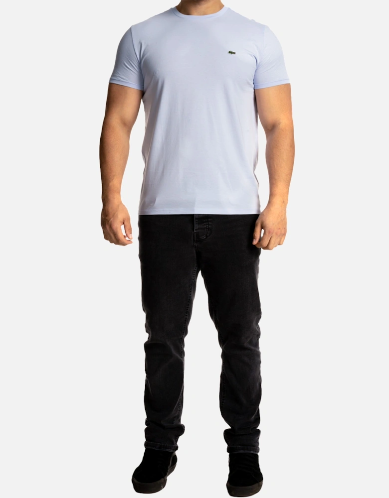 Mens Plain Crew T-Shirt (Pale Blue)