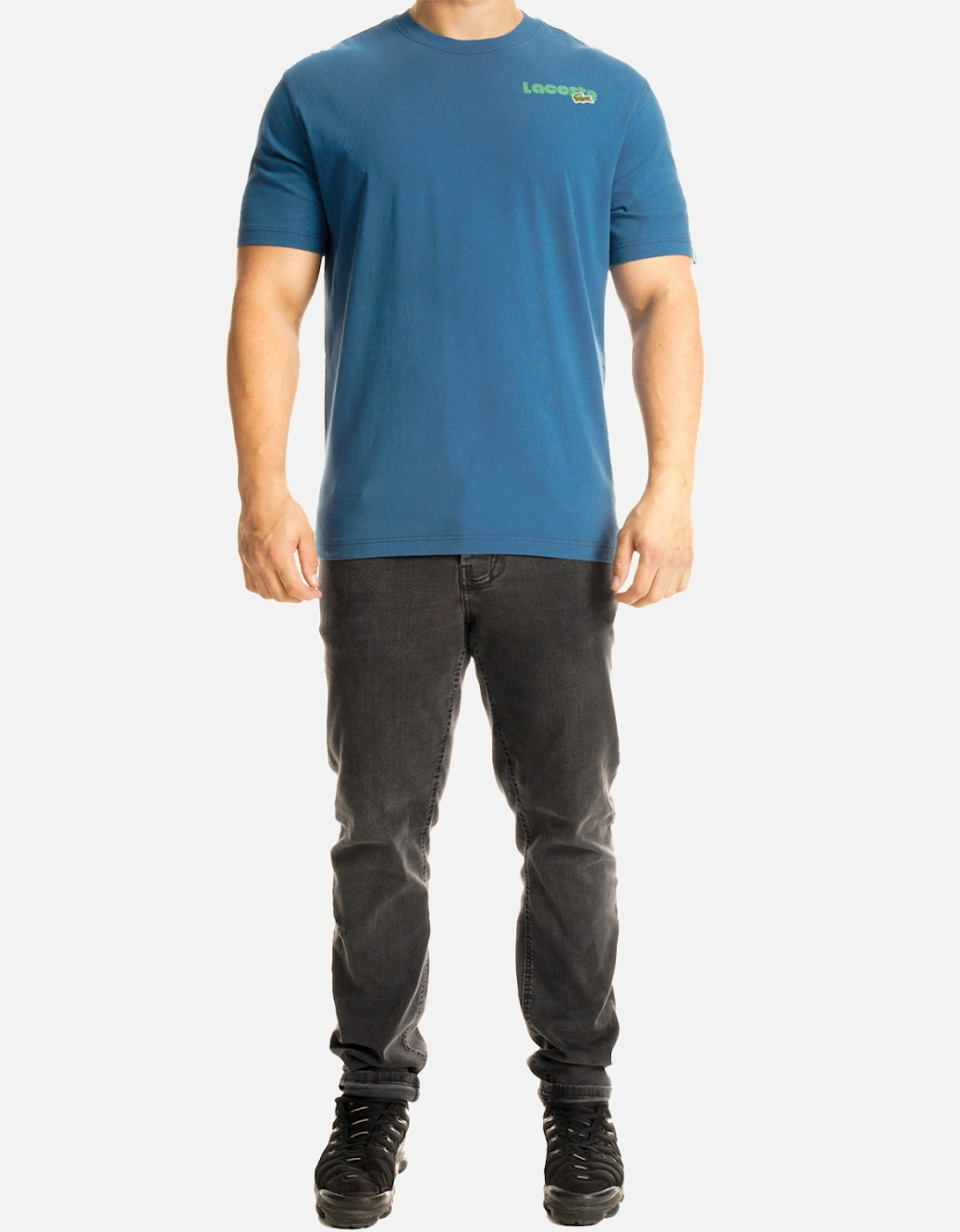 Mens Multi Back Logo T-Shirt (Blue)