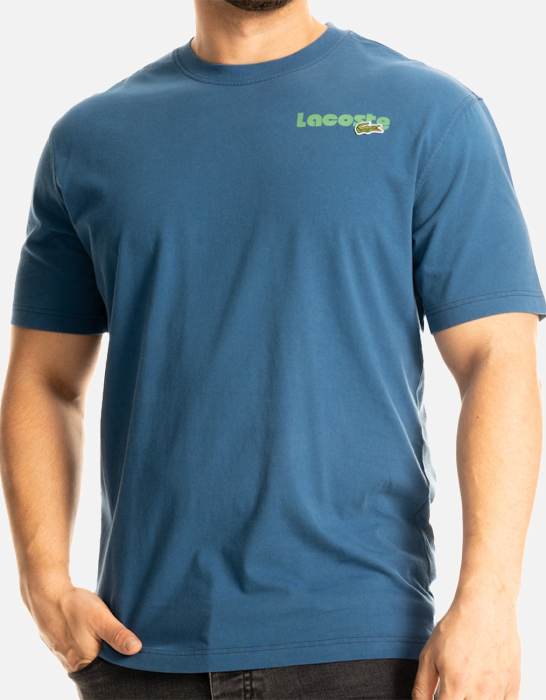 Mens Multi Back Logo T-Shirt (Blue)