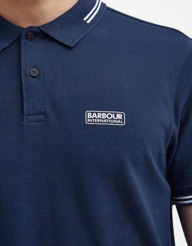 Essential Tipped Polo - Navy Blue