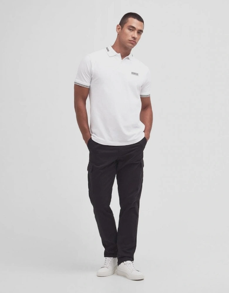 Essential Tipped Polo - White