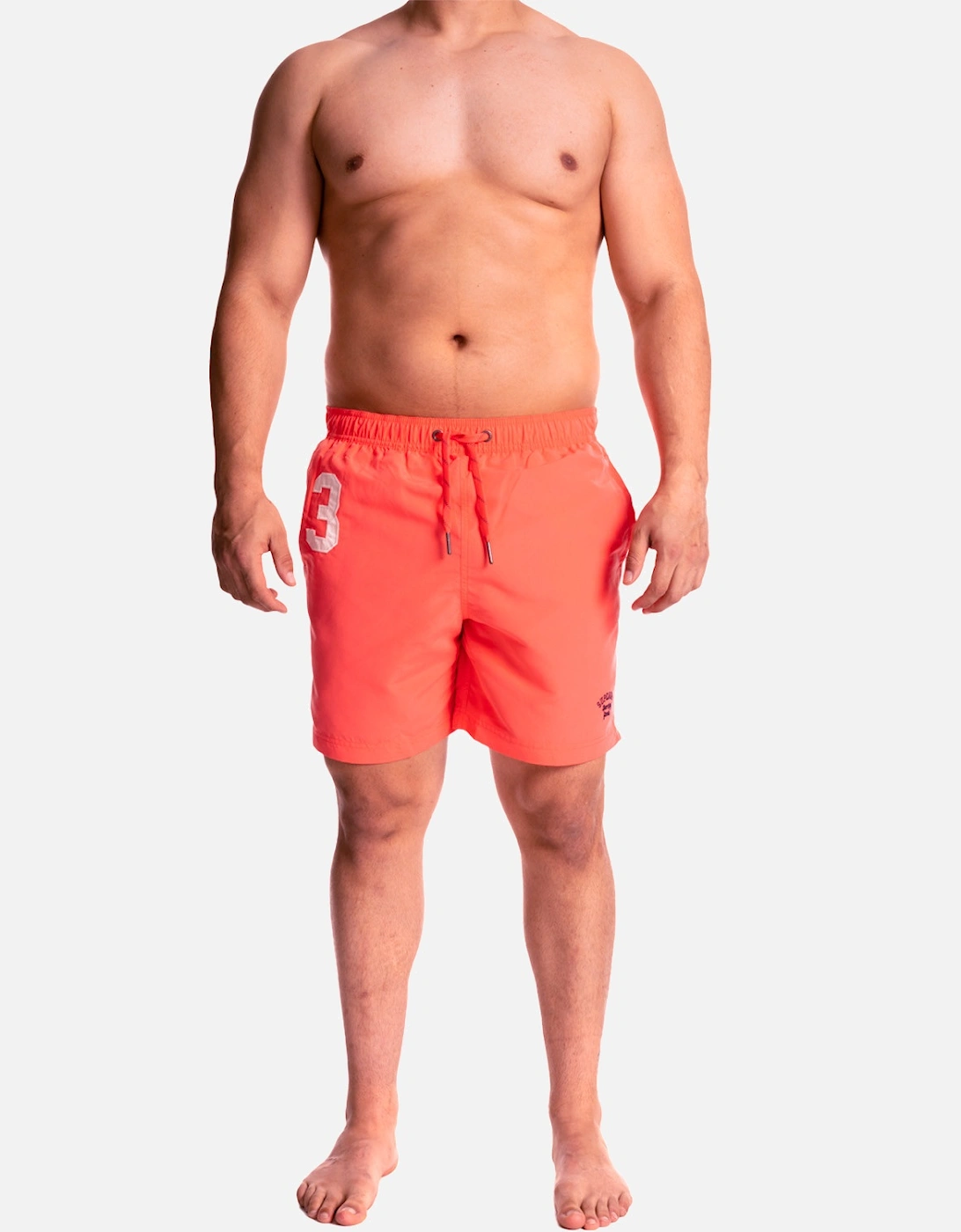 Mens Vintage Polo 17 Swimshorts (Coral)