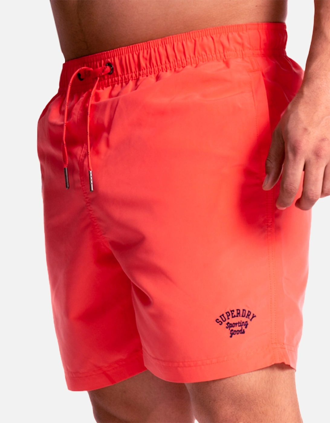 Mens Vintage Polo 17 Swimshorts (Coral), 7 of 6