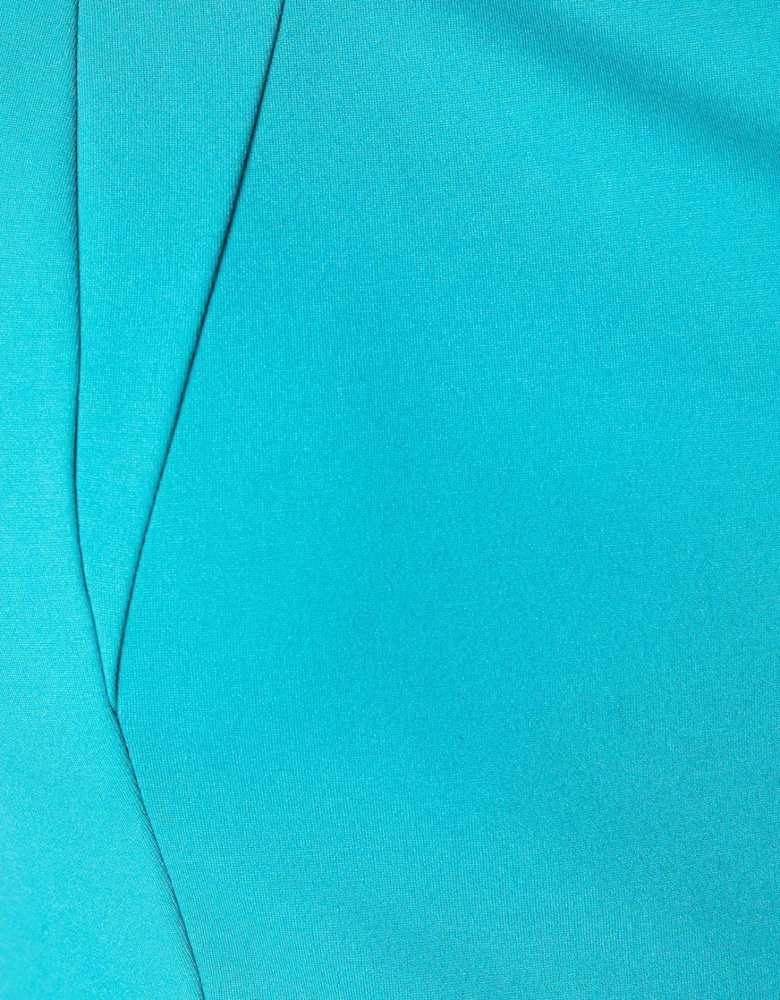 Fold Detail Ponte Midi Dress