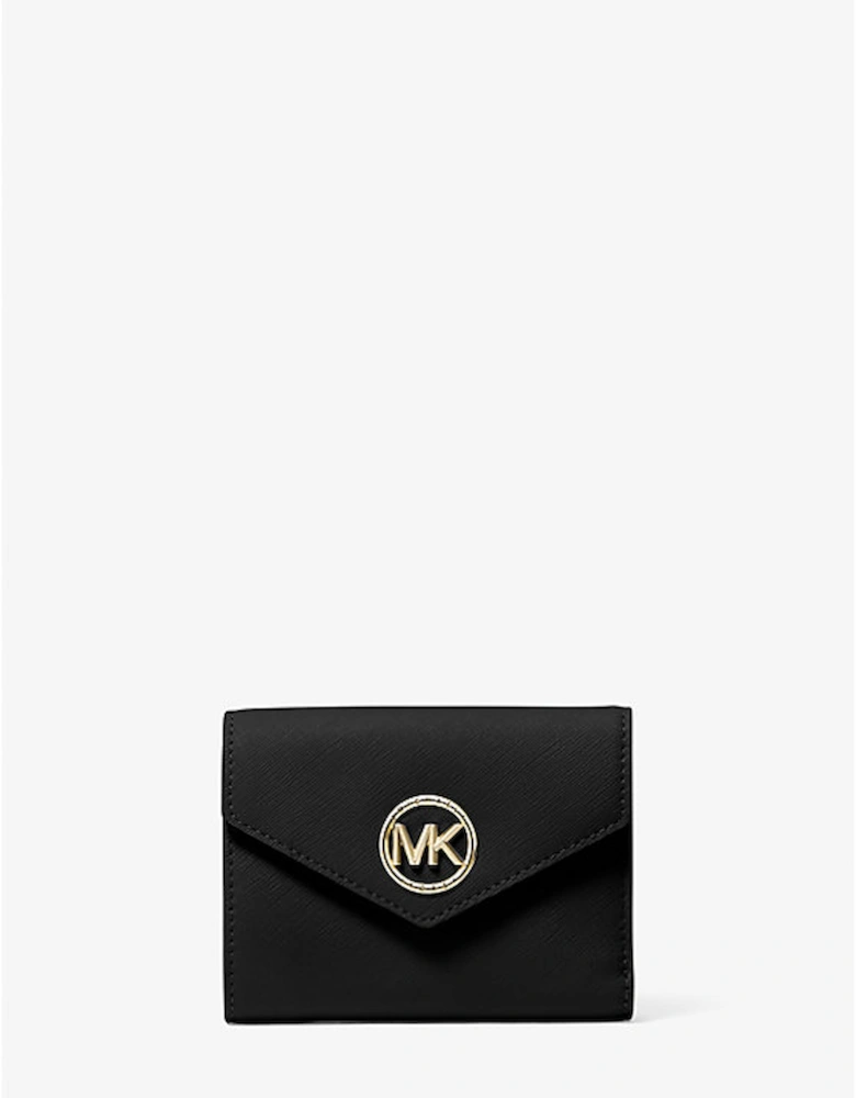 Carmen Medium Saffiano Leather Tri-Fold Envelope Wallet