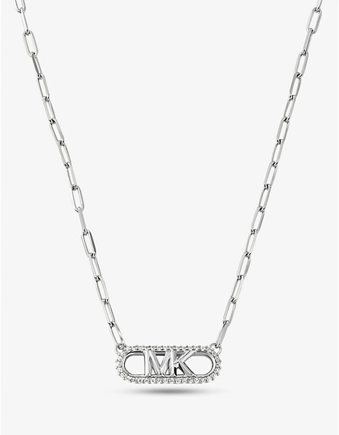Precious Metal-Plated Sterling Silver Empire Logo Chain Link Necklace, 2 of 1