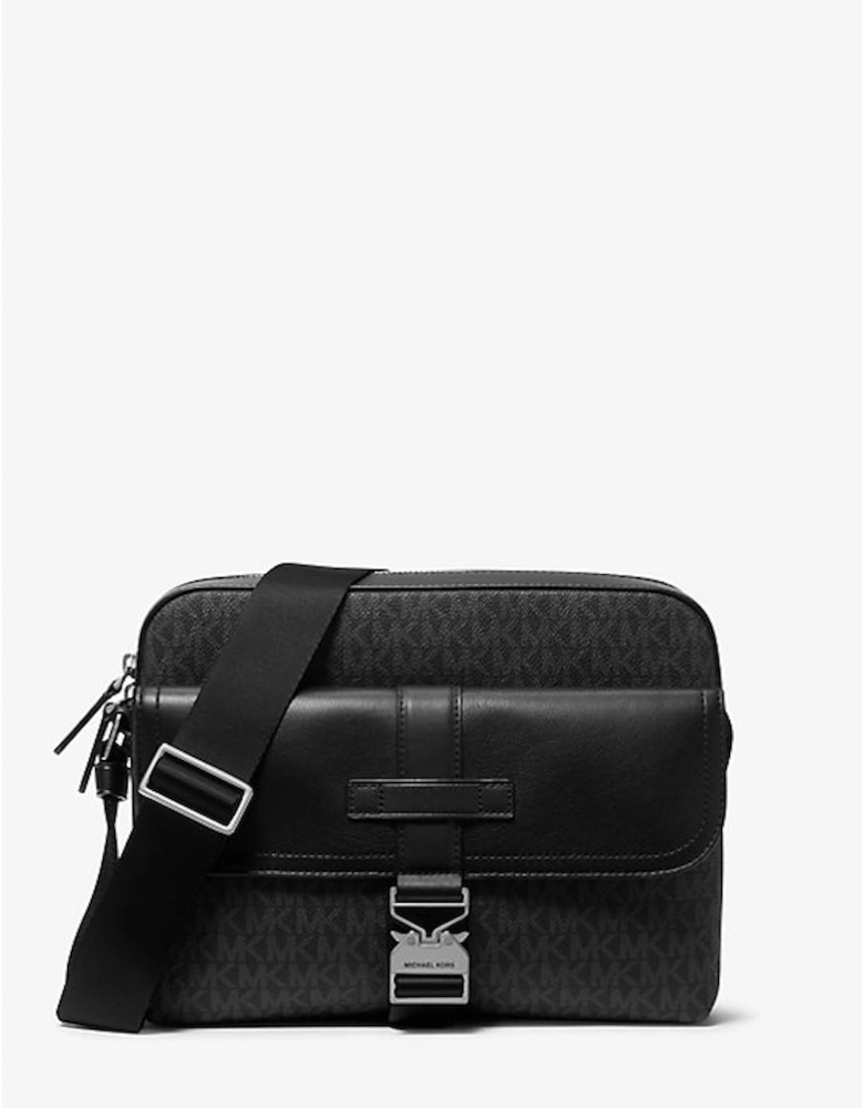 Hudson Signature Logo and Leather Camera Bag