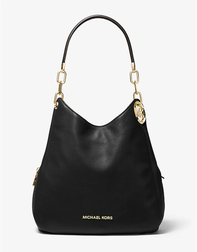 Lillie Large Pebbled Leather Shoulder Bag