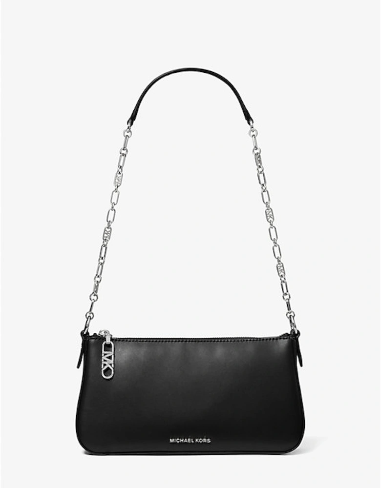 Empire Medium Leather Chain-Link Pochette