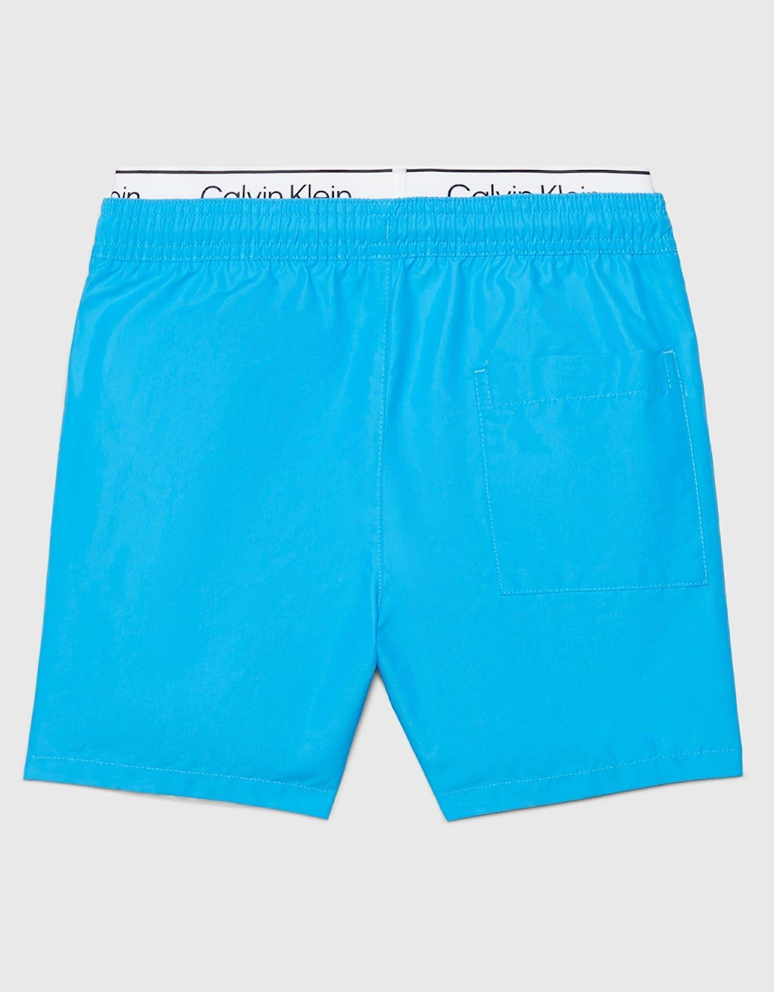 Boys Double Waist Band Swim Shorts - Malibu Blue