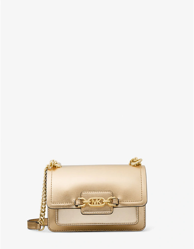 Heather Extra-Small Metallic Leather Crossbody Bag