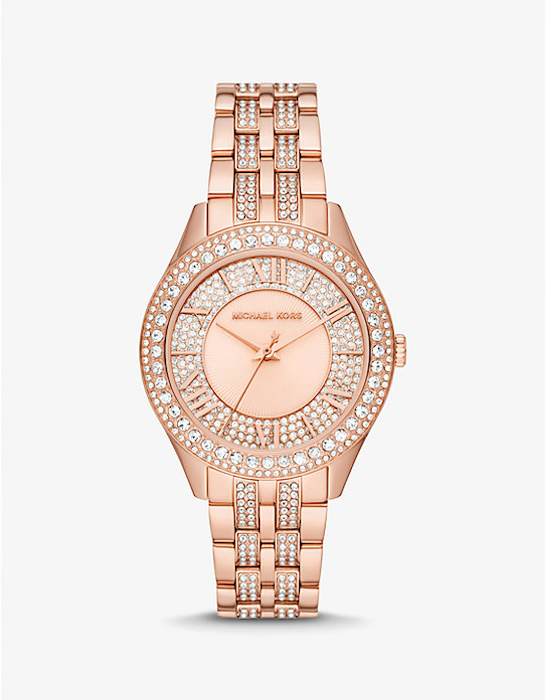 Harlowe Pavé Rose Gold-Tone Watch, 2 of 1