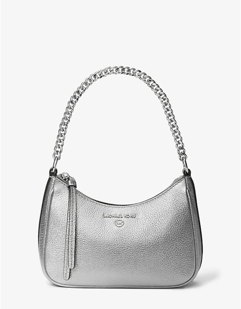 Jet Set Charm Small Metallic Leather Pochette