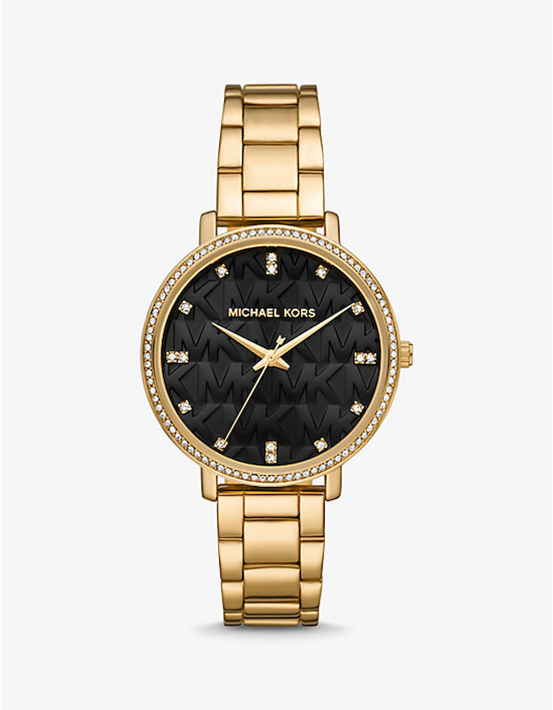 Pyper Pavé Gold-Tone Logo Watch, 2 of 1