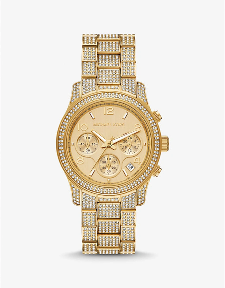 Runway Pavé Gold-Tone Watch