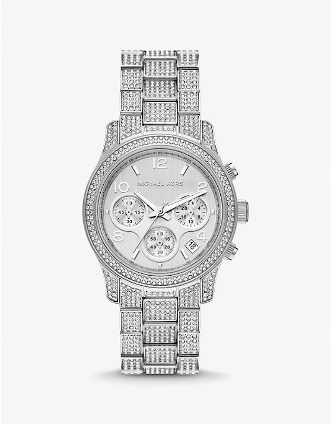 Runway Pavé Silver-Tone Watch, 2 of 1