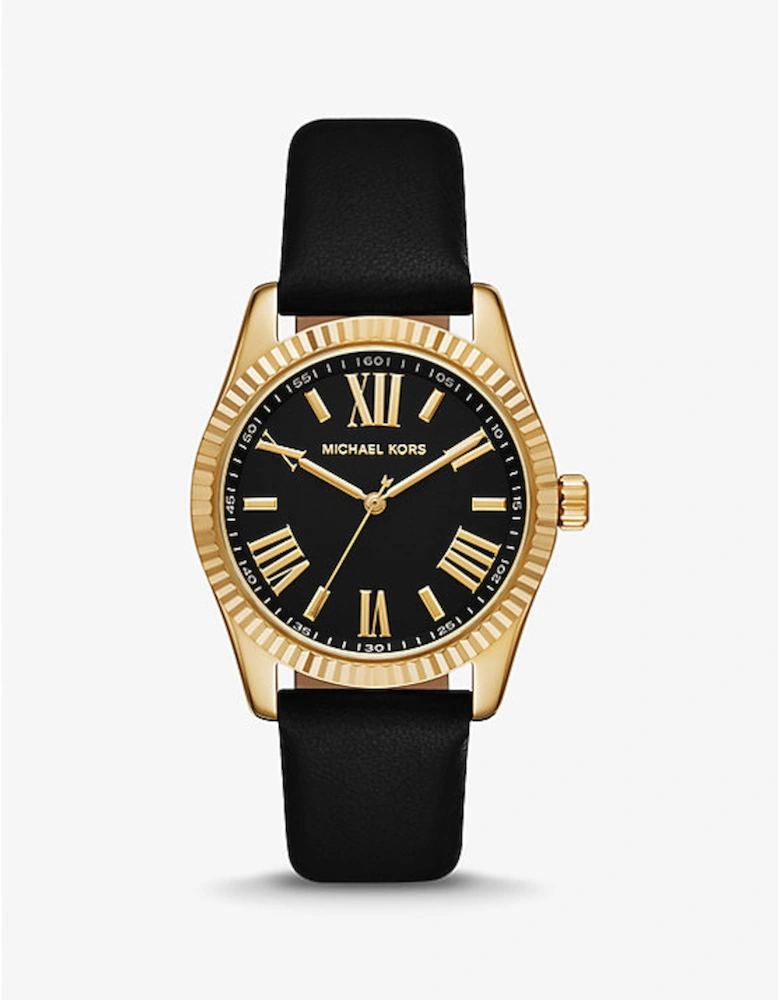 Lexington Gold-Tone and Leather Watch