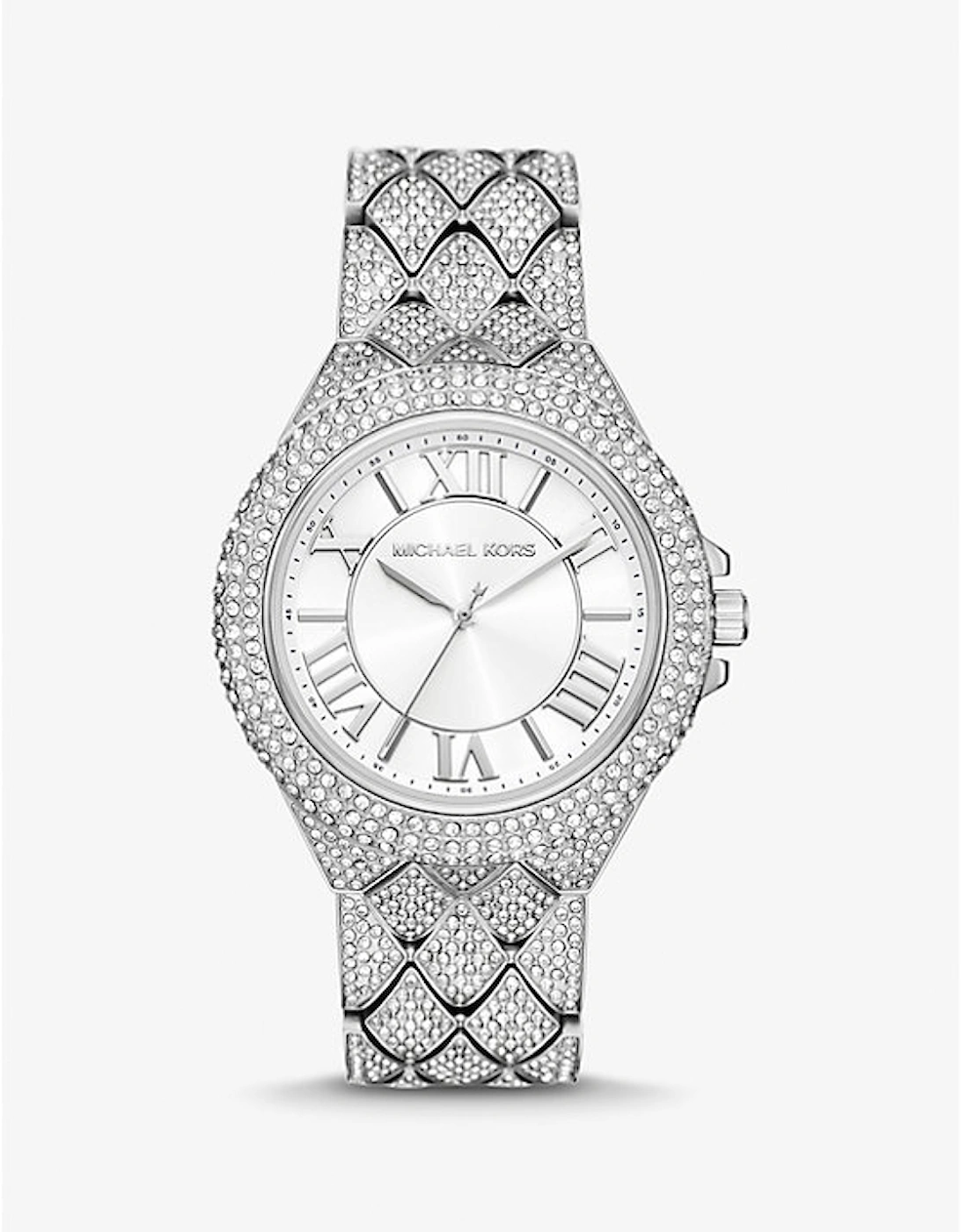 Oversized Camille Pavé Silver-Tone Watch, 2 of 1