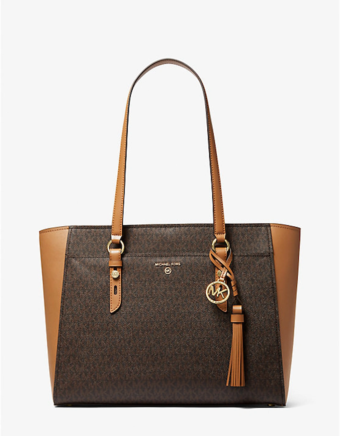 Sullivan Large Logo and Leather Tote Bag, 5 of 4