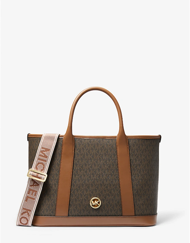 Luisa Medium Signature Logo Satchel