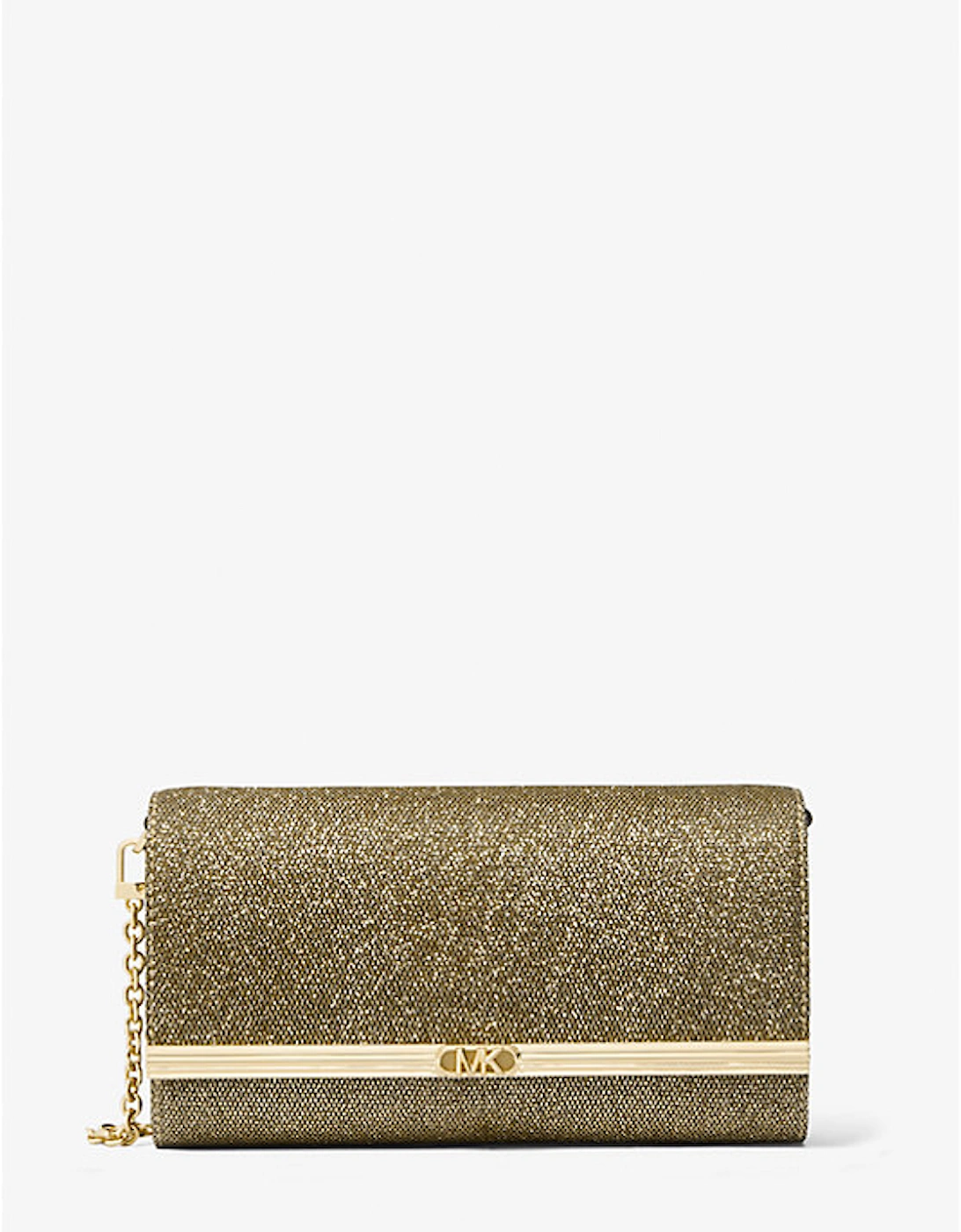 Mona Large Glitter Chain Mesh Clutch, 2 of 1