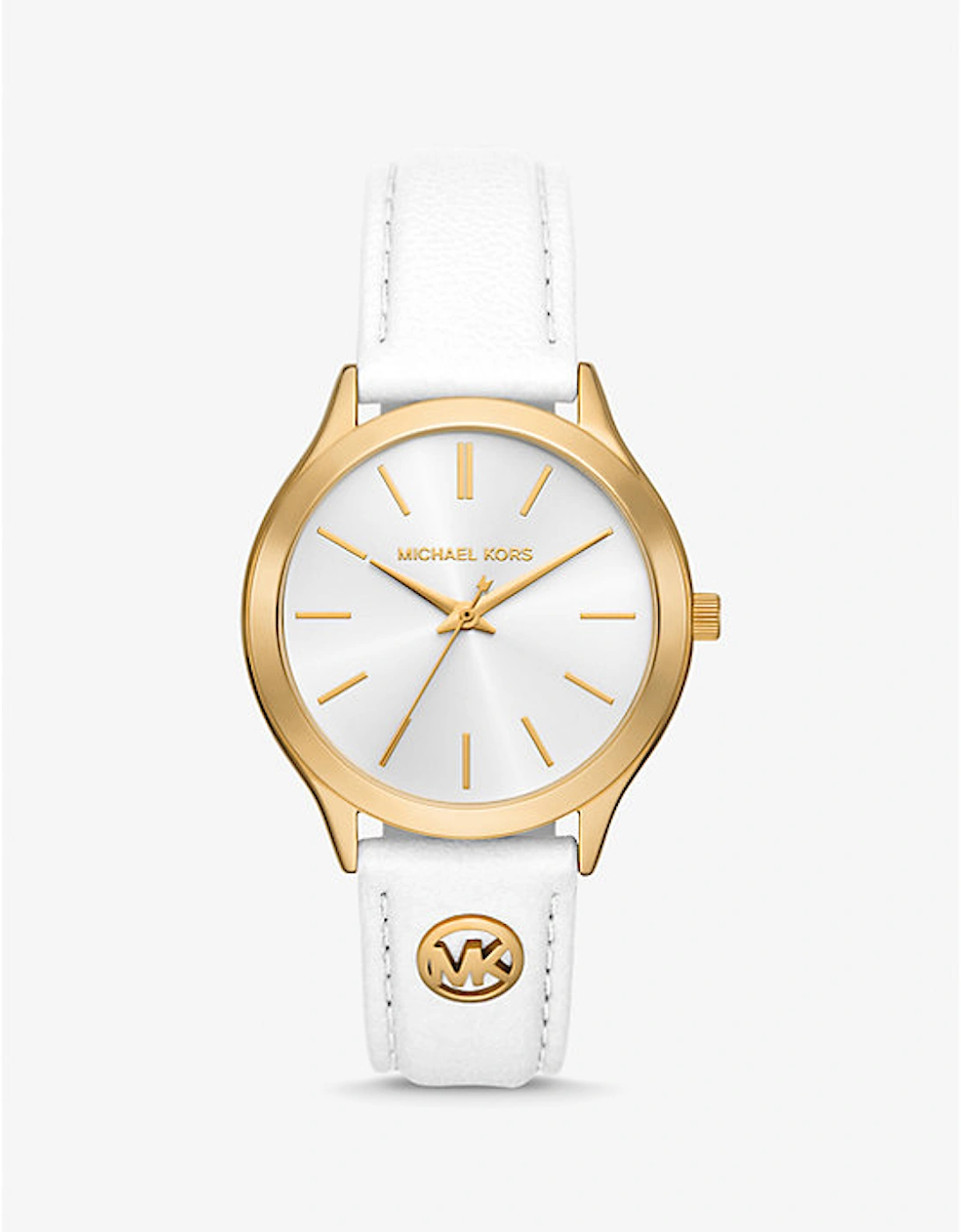 Slim Runway Gold-Tone and Leather Watch, 2 of 1