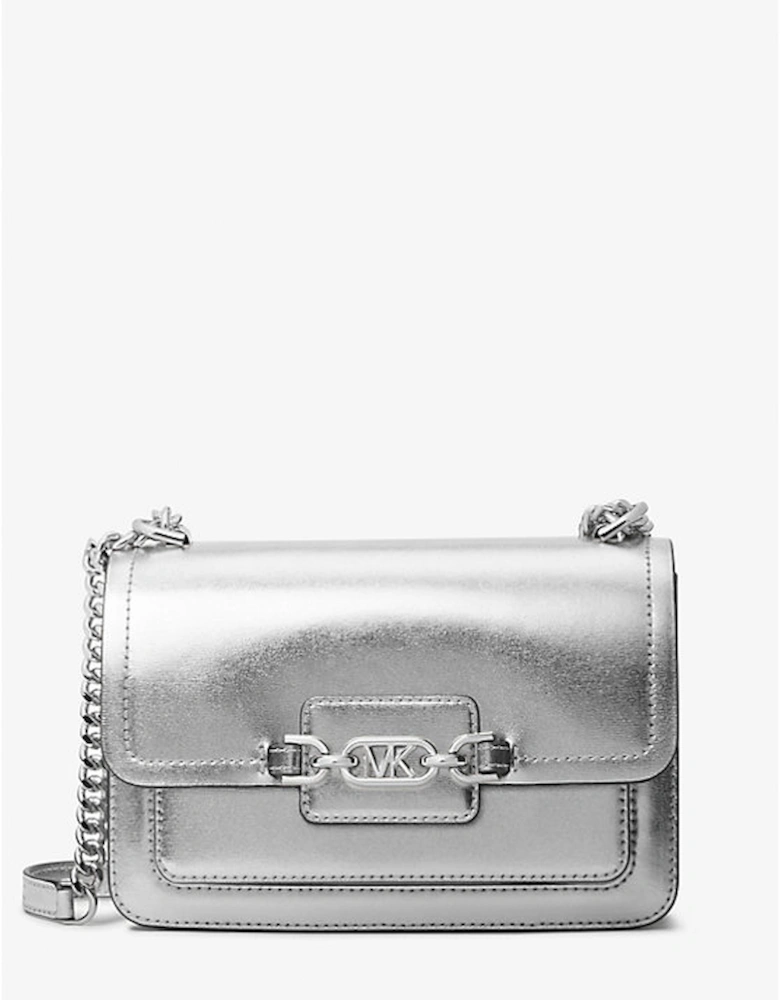 Heather Large Metallic Leather Shoulder Bag