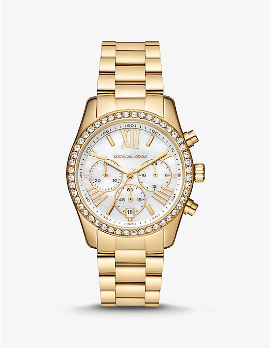 Lexington Pavé Gold-Tone Watch, 2 of 1