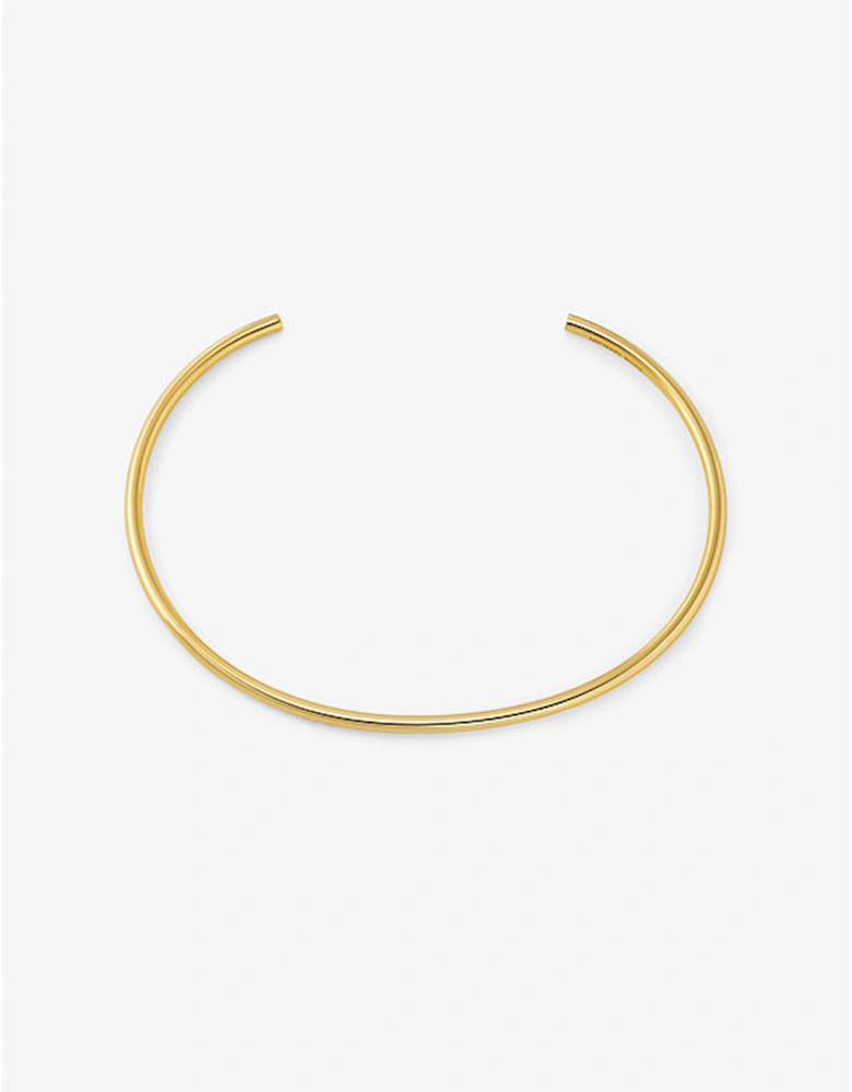 Precious Metal-Plated Brass Collar Necklace