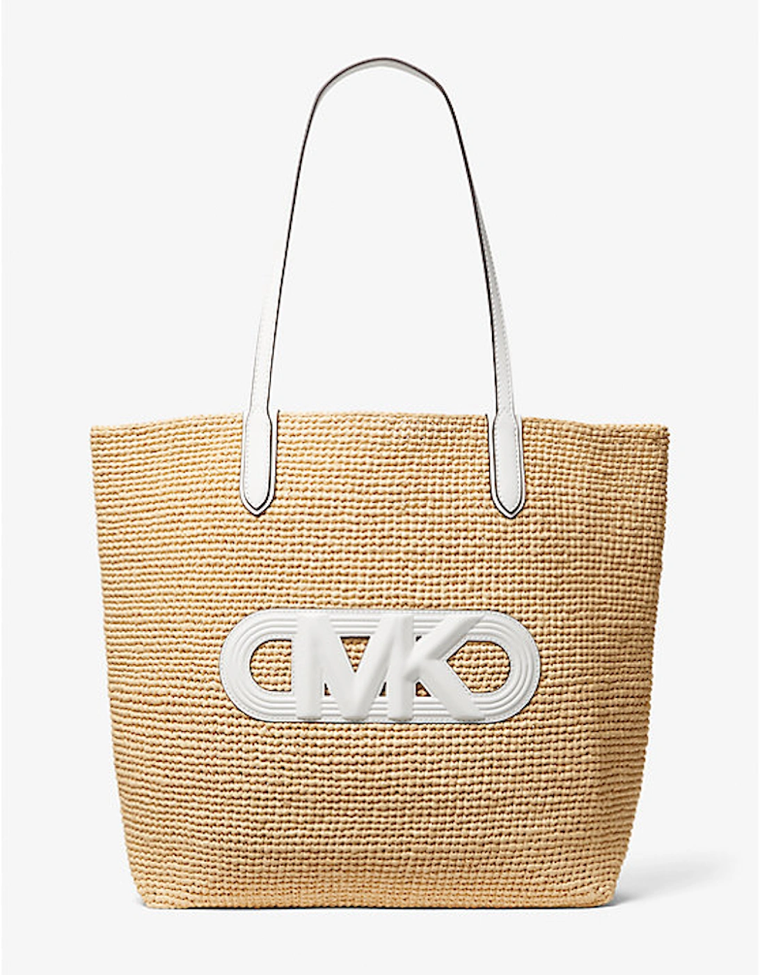 Eliza Extra-Large Empire Logo Straw Tote Bag, 2 of 1