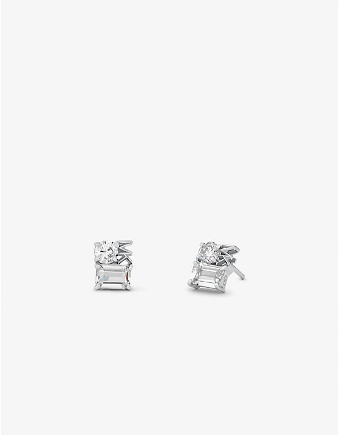Precious Metal-Plated Sterling Silver Logo Stud Earrings, 2 of 1