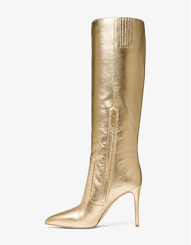 Rue Metallic Leather Knee Boot